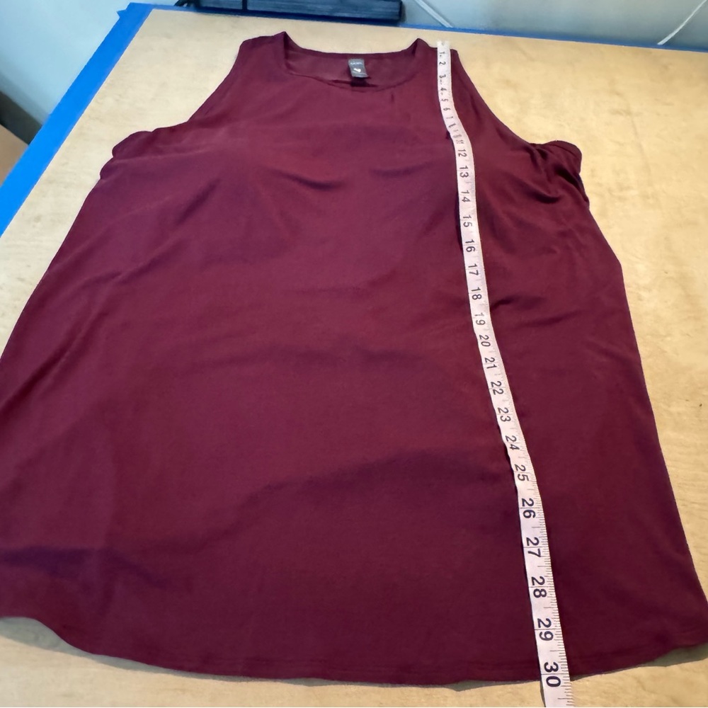 SHEBIRD Freedom Racerback TANK Top Built-In Bra Maroon size 9 (XXXL) Athletic - Picture 7 of 9